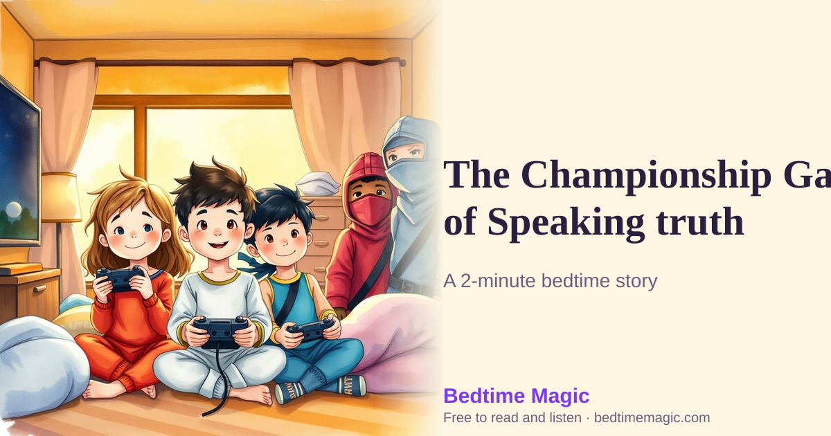Illustration for The Championship Game of Speaking truth