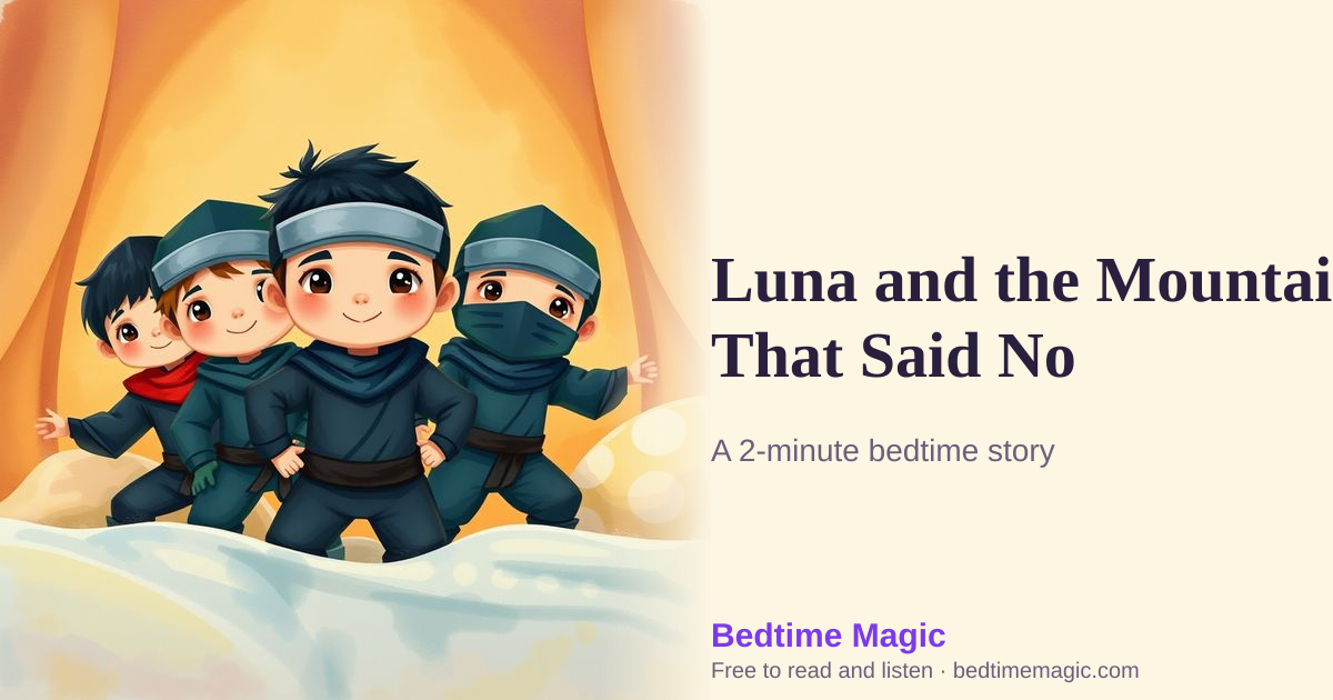 Illustration for Luna and the Mountain That Said No