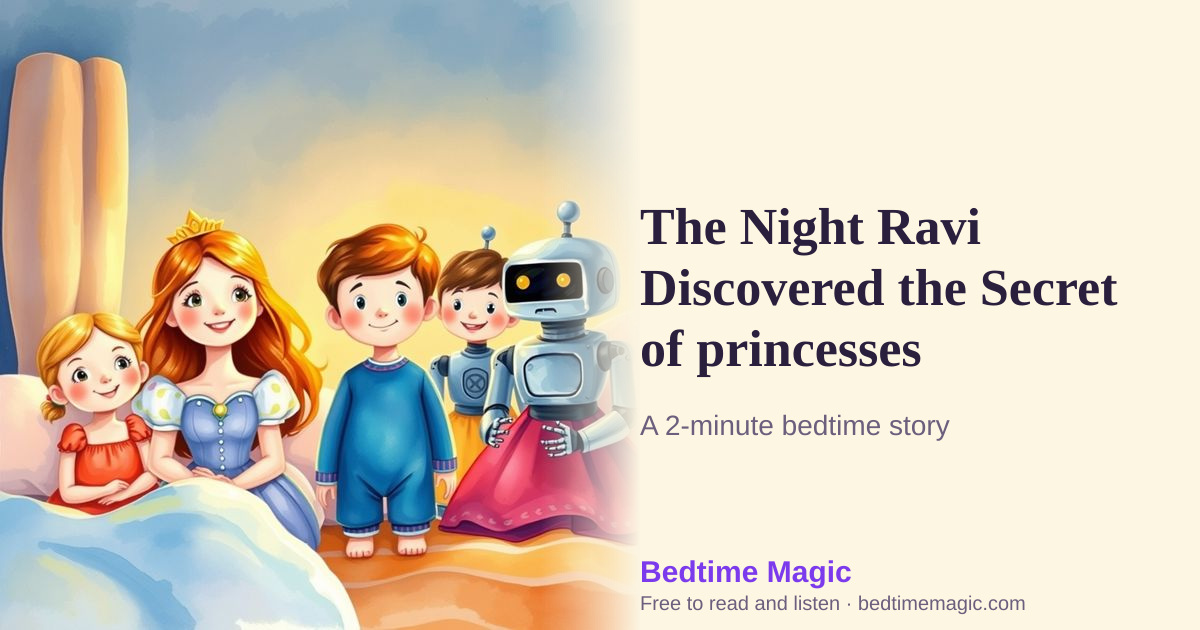 Illustration for The Night Ravi Discovered the Secret of princesses