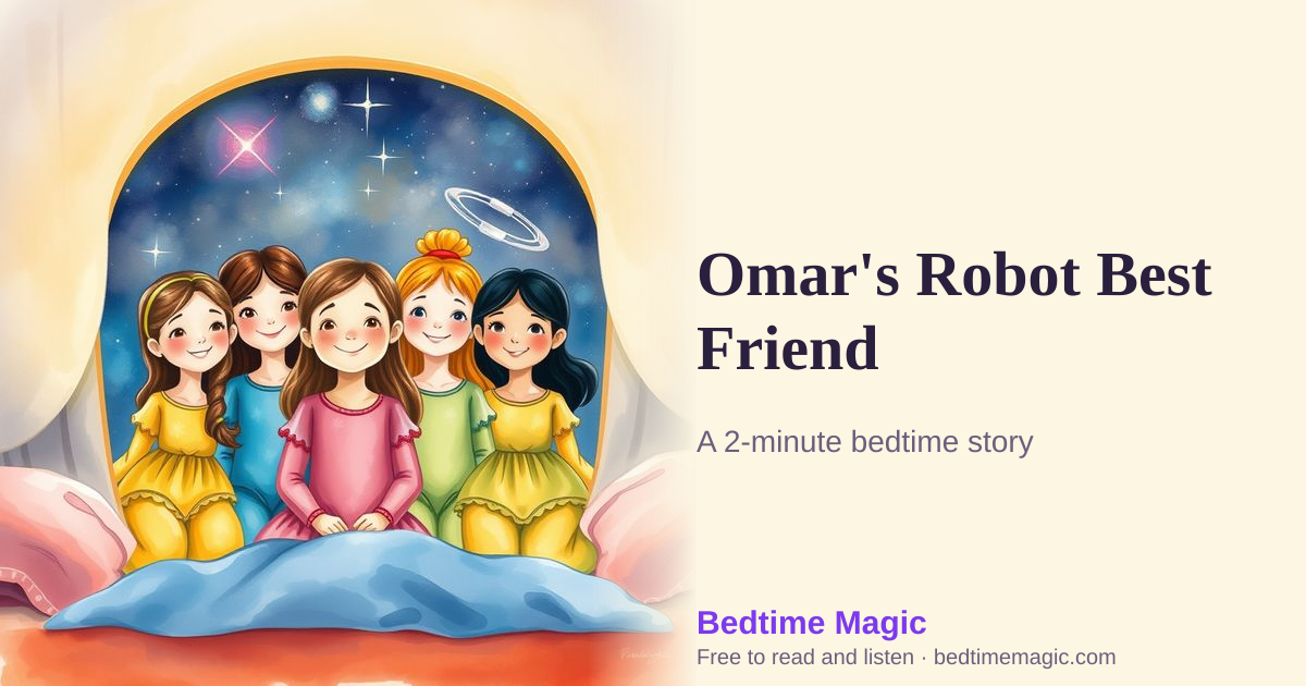 Illustration for Omar's Robot Best Friend