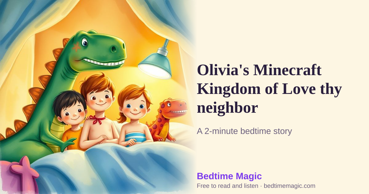 Illustration for Olivia's Minecraft Kingdom of Love thy neighbor