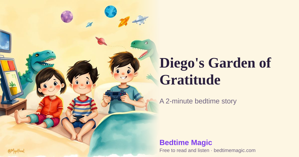 Illustration for Diego's Garden of Gratitude