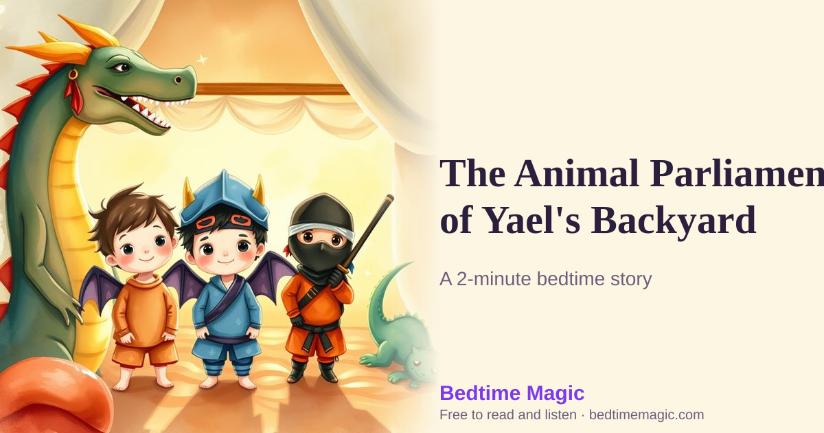 Illustration for The Animal Parliament of Yael's Backyard