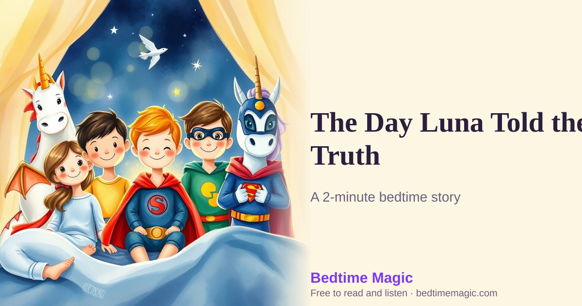 Illustration for The Day Luna Told the Truth