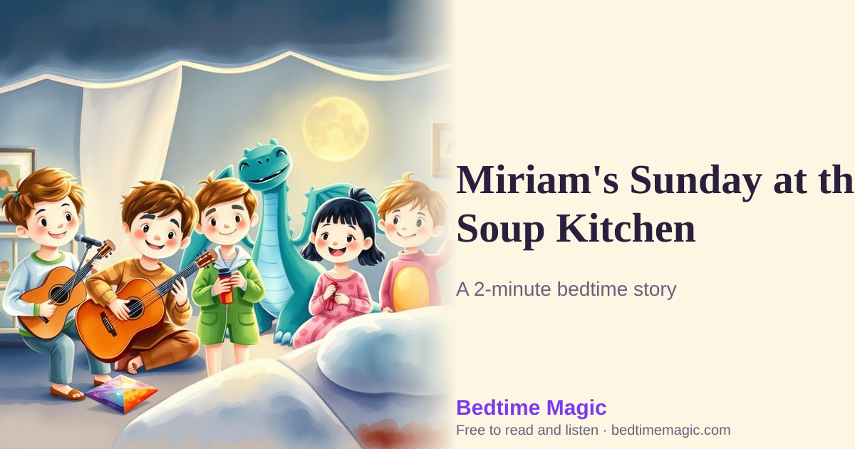 Illustration for Miriam's Sunday at the Soup Kitchen