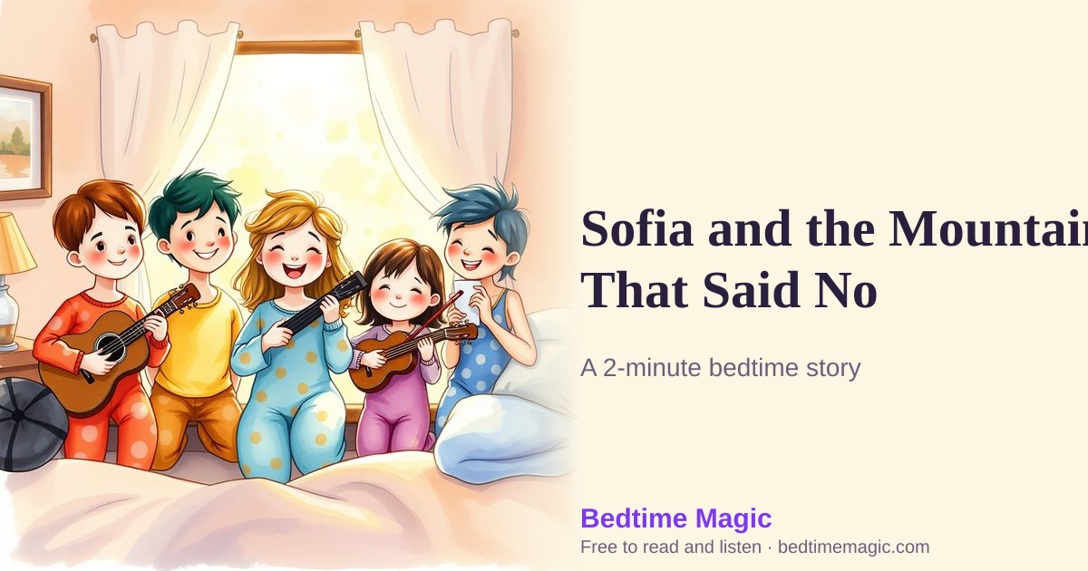 Illustration for Sofia and the Mountain That Said No