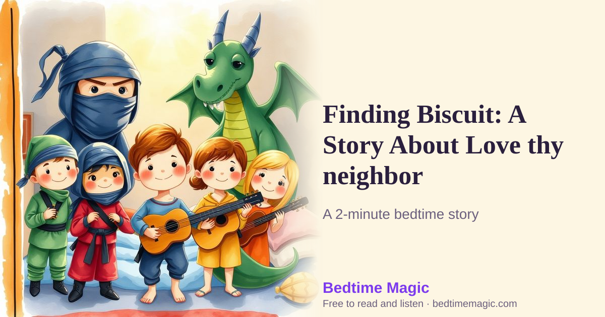 Illustration for Finding Biscuit: A Story About Love thy neighbor