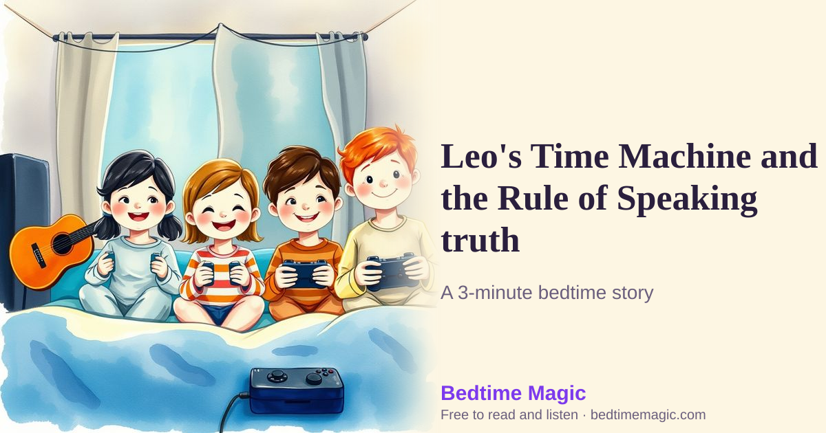 Illustration for Leo's Time Machine and the Rule of Speaking truth