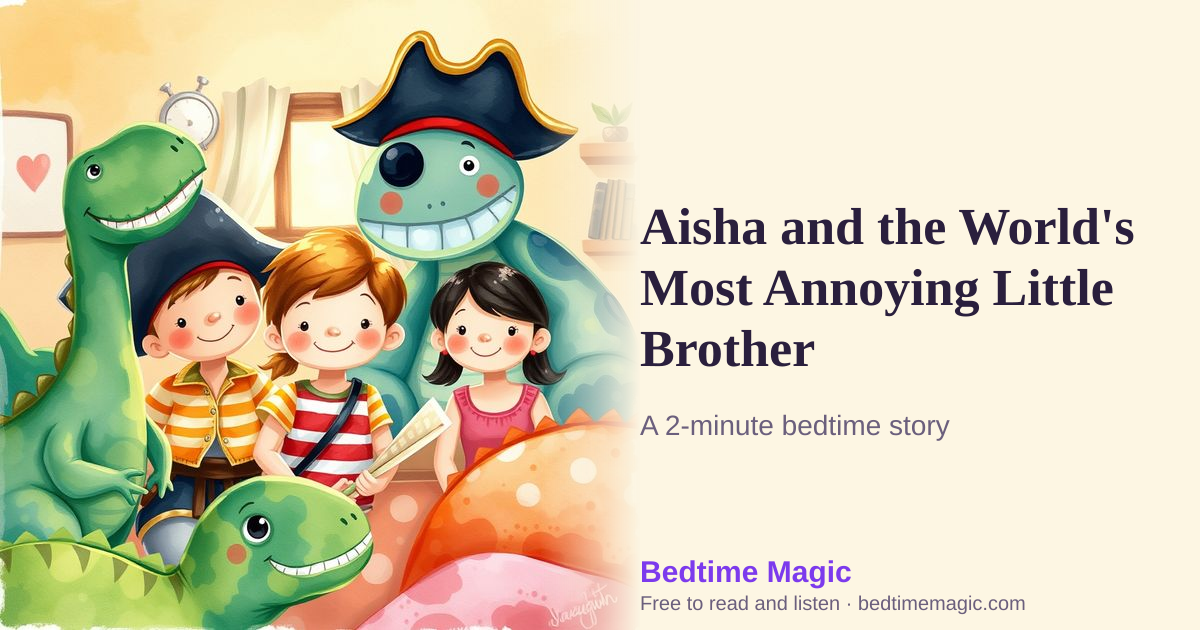 Illustration for Aisha and the World's Most Annoying Little Brother