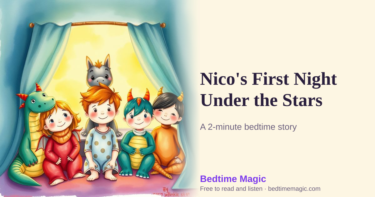 Illustration for Nico's First Night Under the Stars