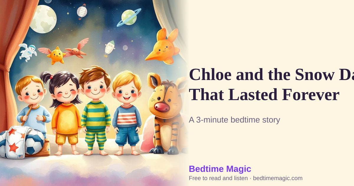 Illustration for Chloe and the Snow Day That Lasted Forever