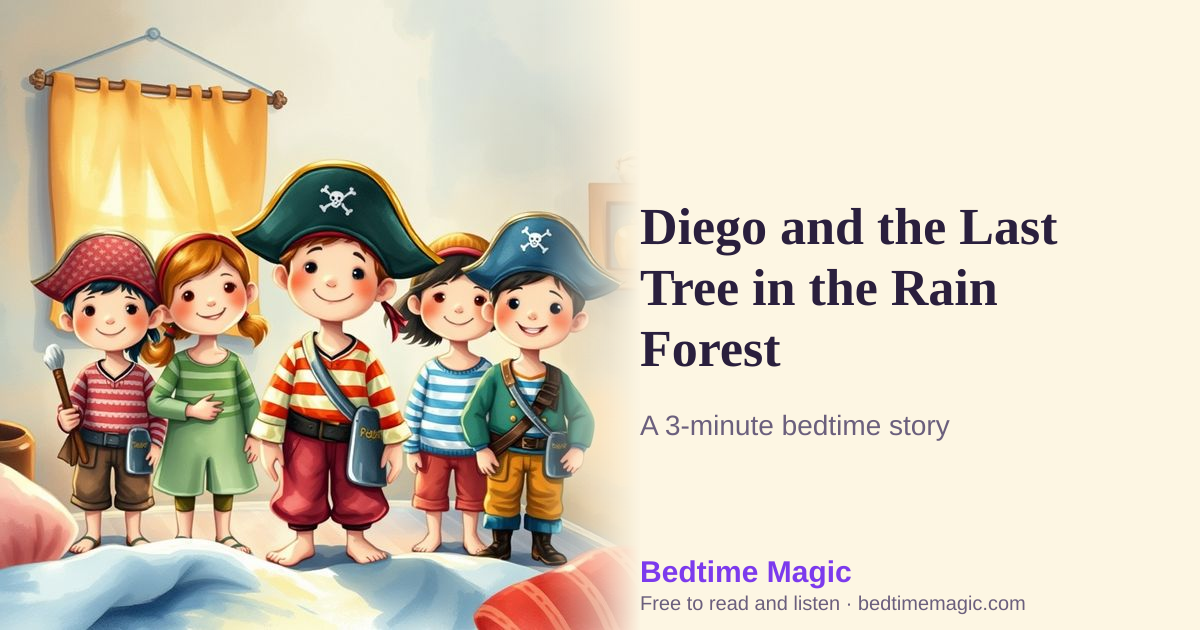 Illustration for Diego and the Last Tree in the Rain Forest