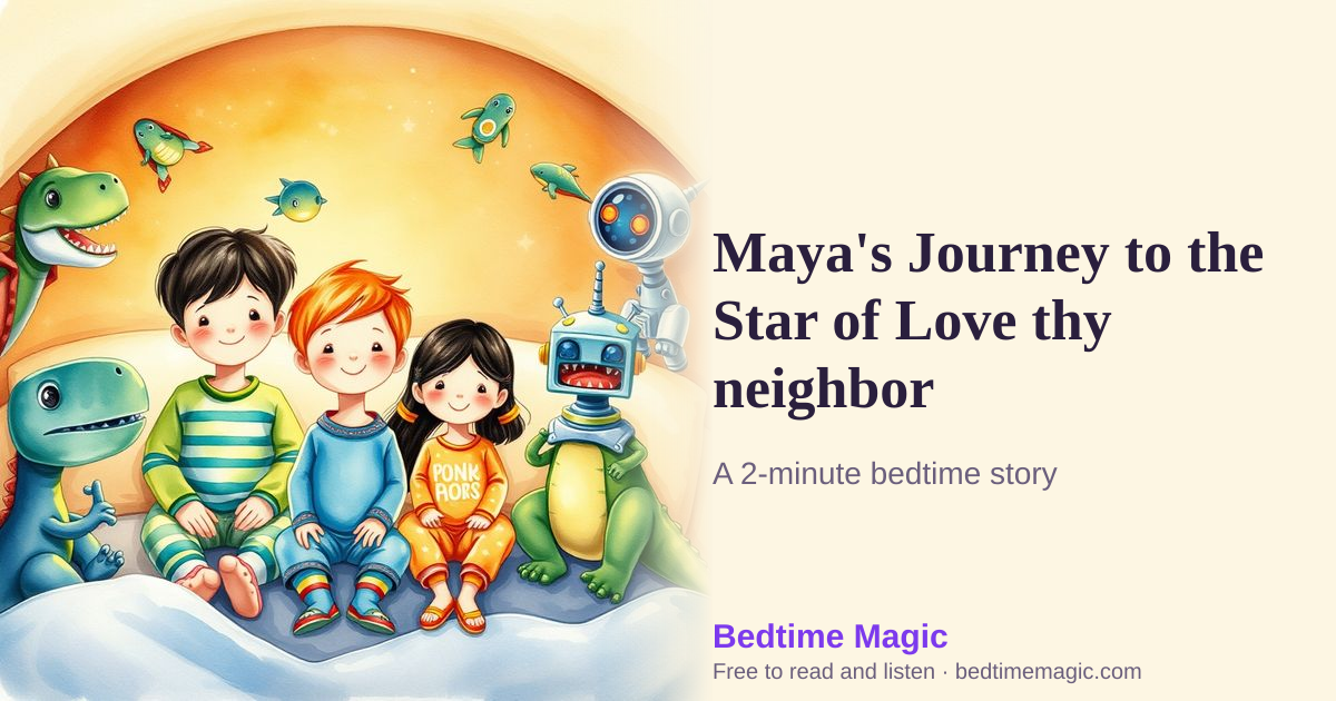 Illustration for Maya's Journey to the Star of Love thy neighbor