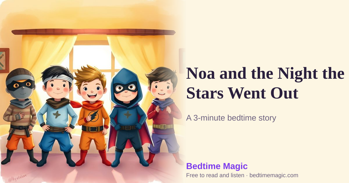 Illustration for Noa and the Night the Stars Went Out