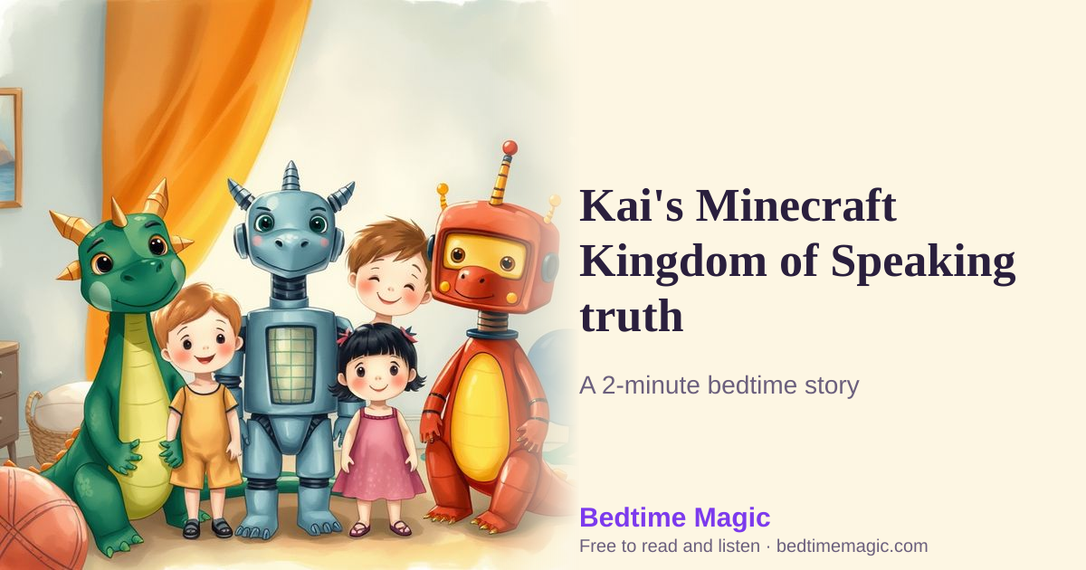 Illustration for Kai's Minecraft Kingdom of Speaking truth