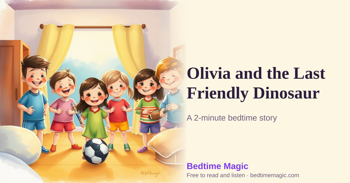 Illustration for Olivia and the Last Friendly Dinosaur