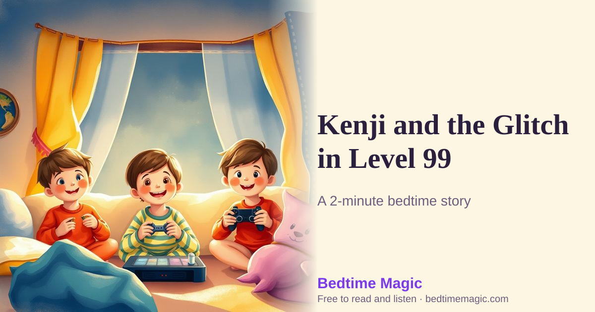 Illustration for Kenji and the Glitch in Level 99