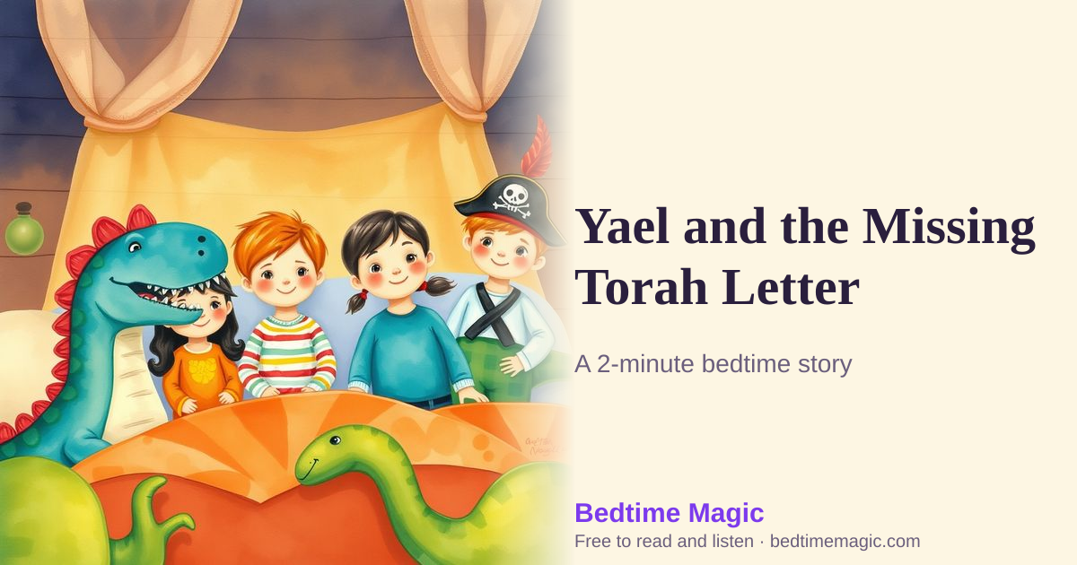 Illustration for Yael and the Missing Torah Letter