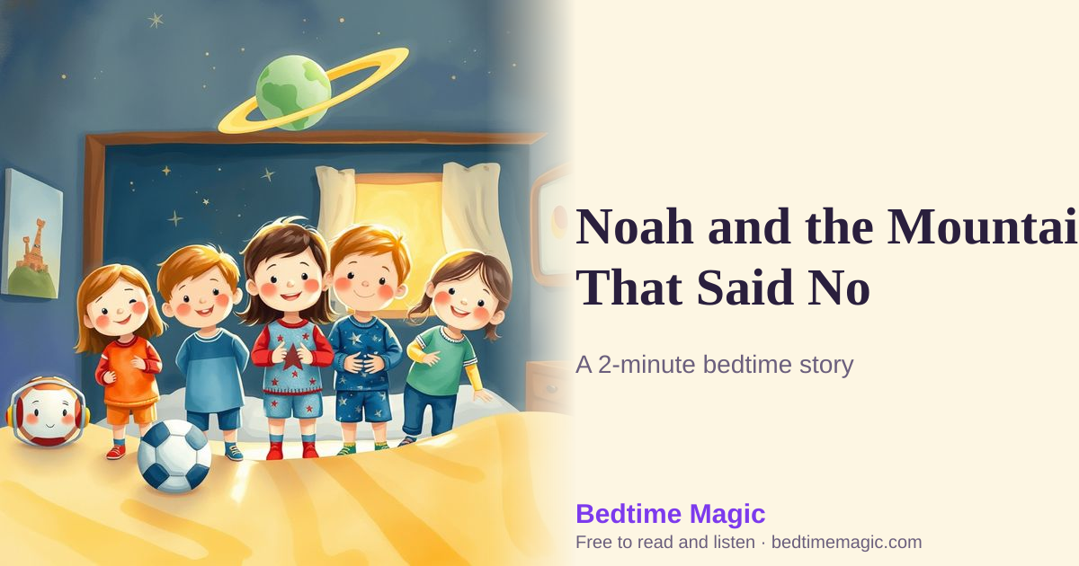 Illustration for Noah and the Mountain That Said No