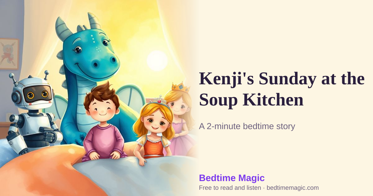 Illustration for Kenji's Sunday at the Soup Kitchen