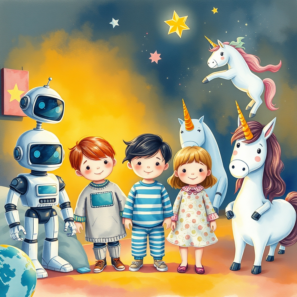 Illustration for Avi's First Eid Morning