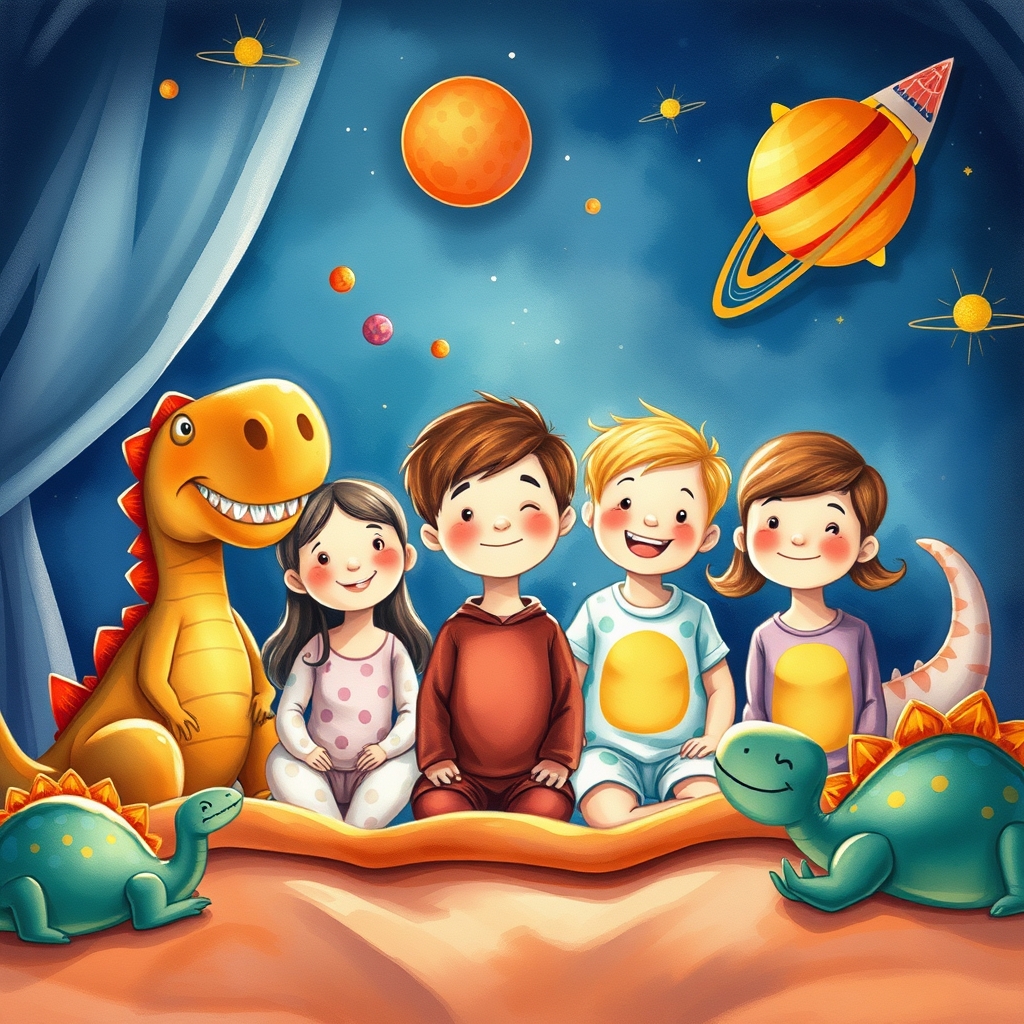 Illustration for Ravi and the Night the Stars Went Out