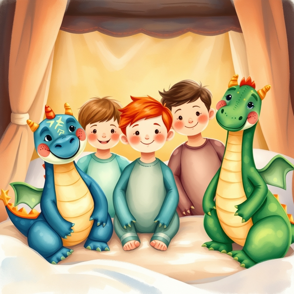 Illustration for Sofia and the dragons of Courage