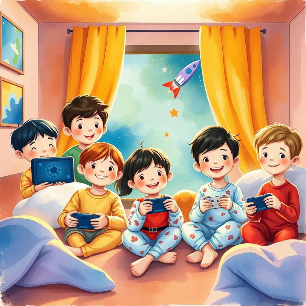 Illustration for Olivia's First Eid Morning