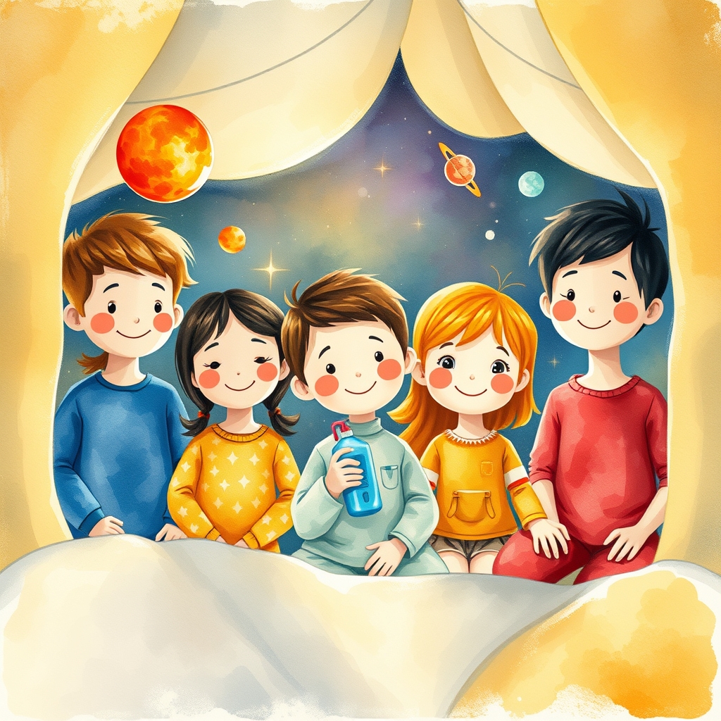 Illustration for Priya and the Night the Stars Went Out