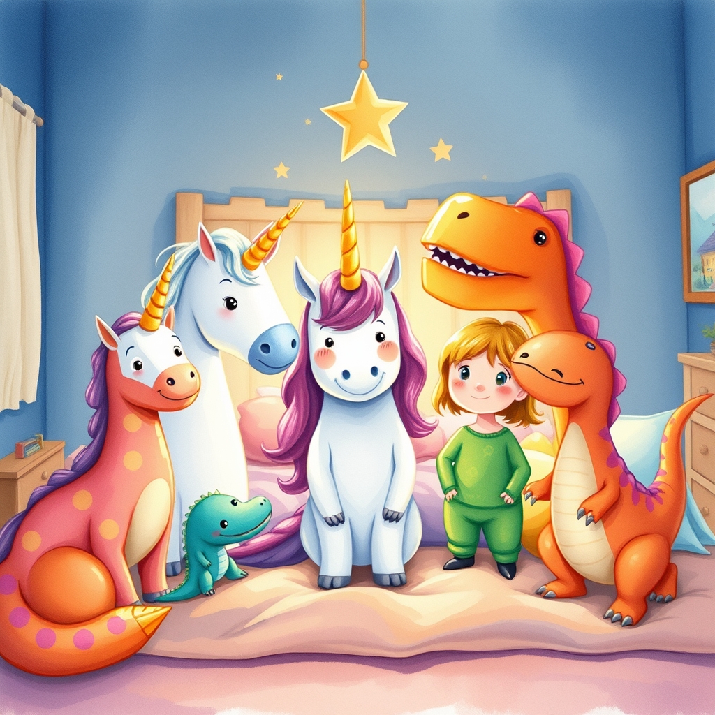 Illustration for The Night Noah Discovered the Secret of unicorns