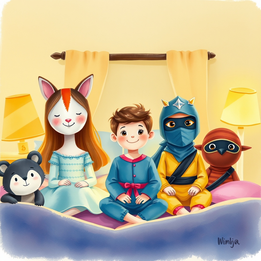 Illustration for Aisha and the Night the Stars Went Out
