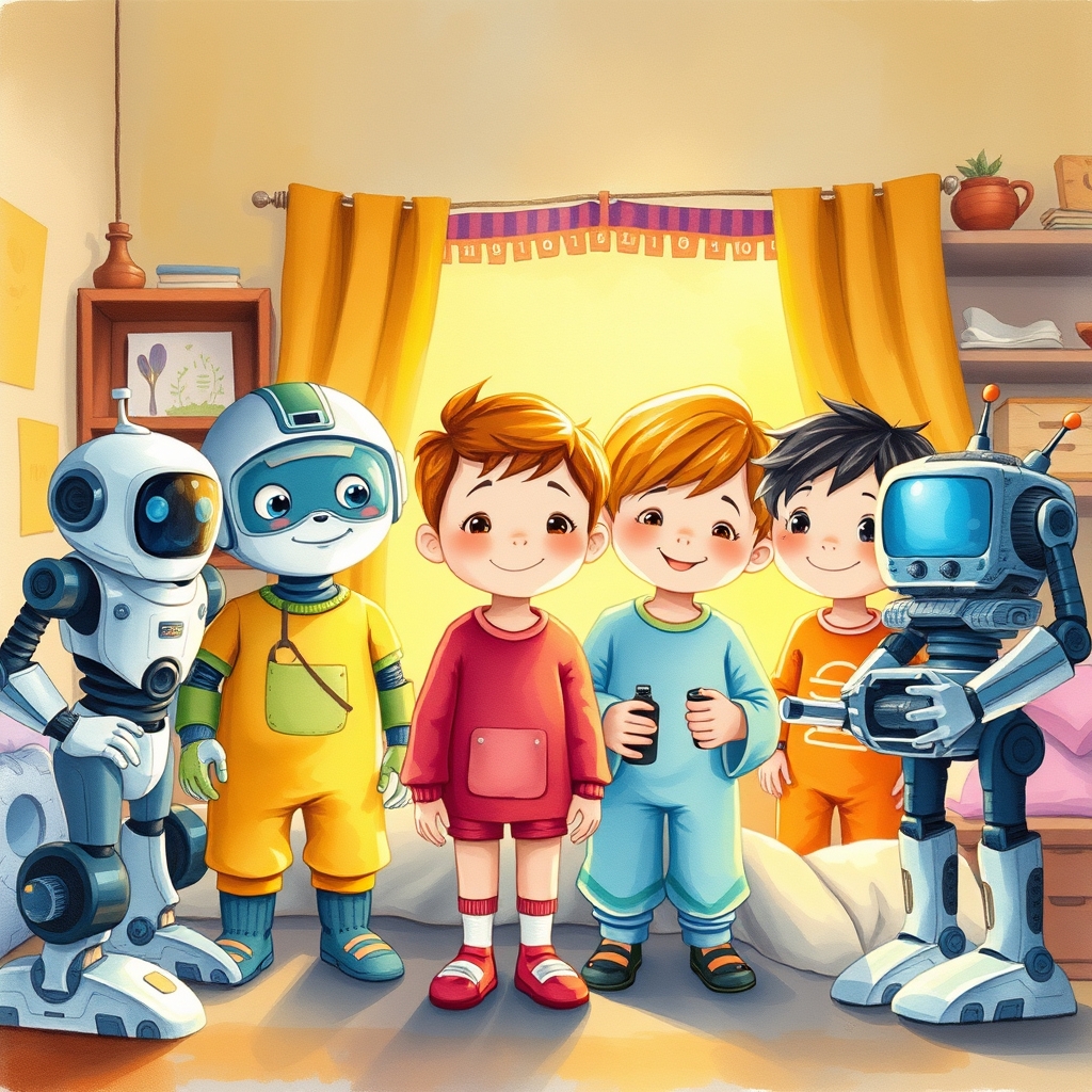 Illustration for The Night Leo Discovered the Secret of robots