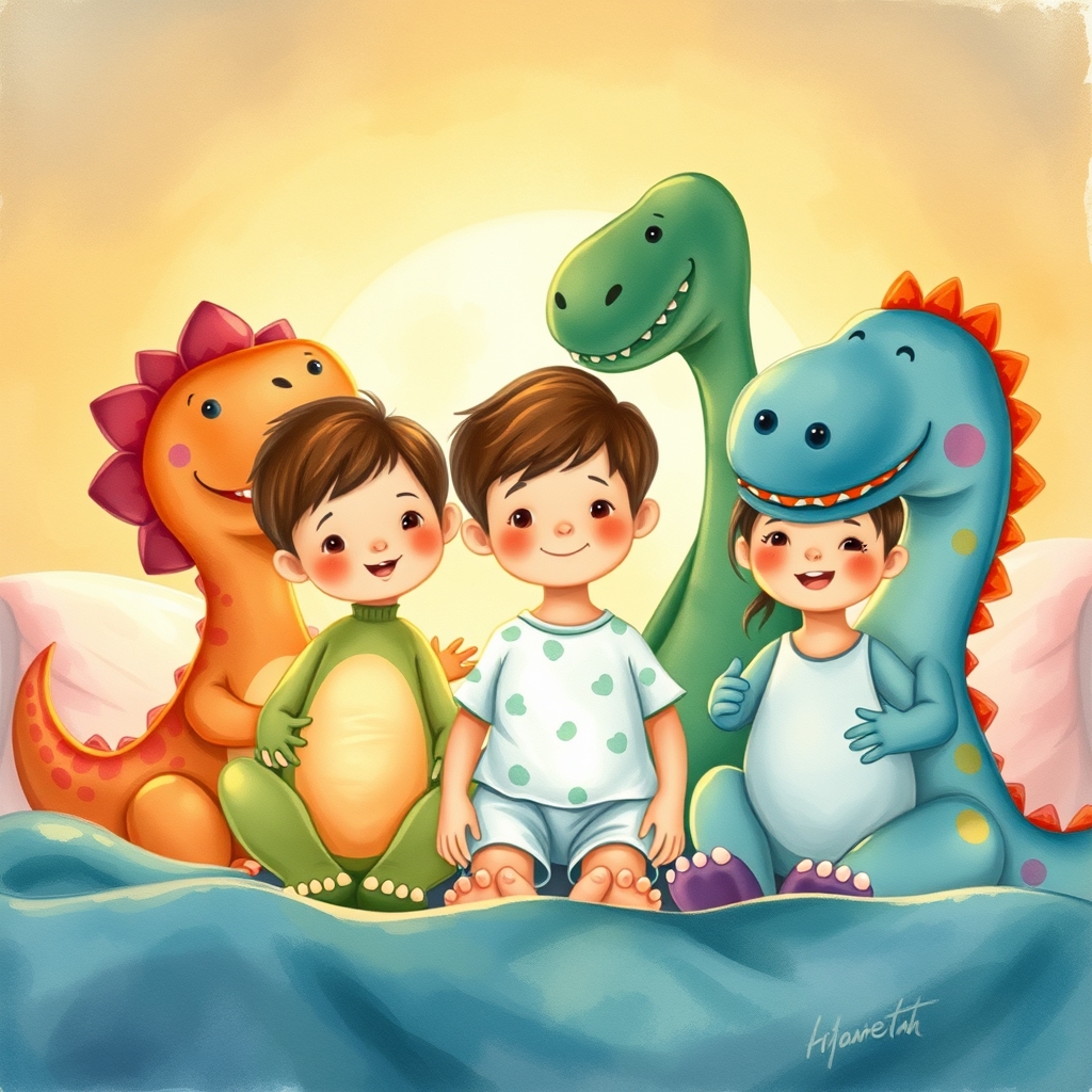 Illustration for Maya and the Grumpy Triceratops